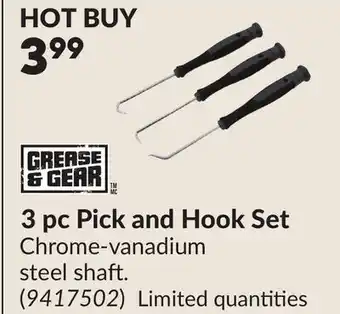 Princess Auto 3 pc Pick and Hook Set offer
