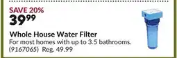 Princess Auto Whole House Water Filter offer