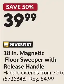 Princess Auto 18 in. Magnetic Floor Sweeper with Release Handle offer