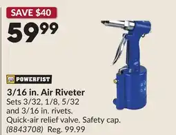 Princess Auto 3/16 in. Air Riveter offer
