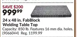 Princess Auto 24 x 48 in. FabBlock Welding Table Top offer