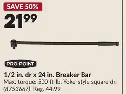 Princess Auto 1/2 in. dr x 24 in. Breaker Bar offer