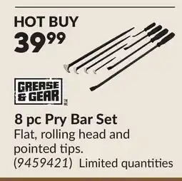 Princess Auto 8 pc Pry Bar Set offer