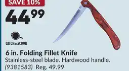 Princess Auto 6 in. Folding Fillet Knife offer