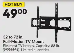 Princess Auto 32 to 72 in. Full-Motion TV Mount offer