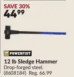 Princess Auto 12 lb Sledge Hammer offer