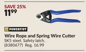 Princess Auto Wire Rope and Spring Wire Cutter offer