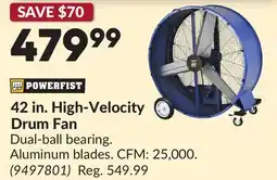 Princess Auto 42 in. High-Velocity Drum Fan offer