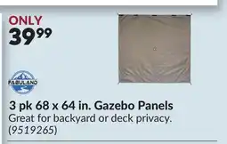 Princess Auto 3 pk 68 x 64 in. Gazebo Panels offer