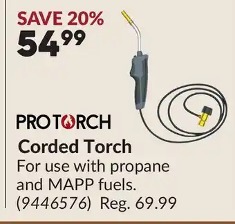 Princess Auto Corded Torch offer