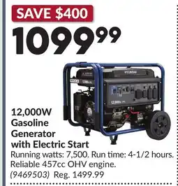 Princess Auto 12,000W Gasoline Generator with Electric Start offer
