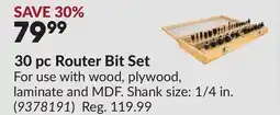 Princess Auto 30 pc Router Bit Set offer