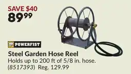 Princess Auto Steel Garden Hose Reel offer