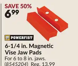 Princess Auto 6-1/4 in. Magnetic Vise Jaw Pads offer