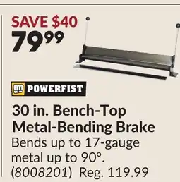 Princess Auto 30 in. Bench-Top Metal-Bending Brake offer