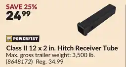 Princess Auto Class II 12 x 2 in. Hitch Receiver Tube offer