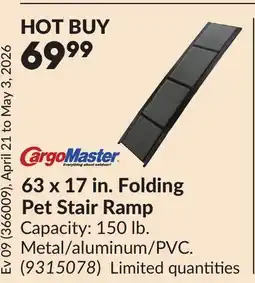 Princess Auto 63 x 17 in. Folding Pet Stair Ramp offer