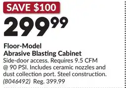 Princess Auto Floor-Model Abrasive Blasting Cabinet offer