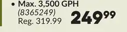 Princess Auto Max. 3,500 GPH Direct-Drive Pond Pumps offer