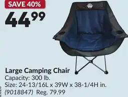 Princess Auto Large Camping Chair offer