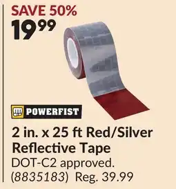 Princess Auto 2 in. x 25 ftRed/Silver Reflective Tape offer