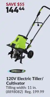 Princess Auto 120V Electric Tiller/ Cultivator offer