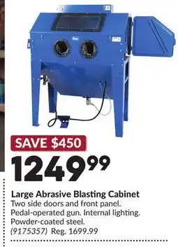 Princess Auto Large Abrasive Blasting Cabinet offer