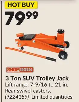 Princess Auto 3 Ton SUV Trolley Jack offer
