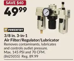 Princess Auto 3/8 in. 3-in-1 Air Filter/Regulator/Lubricator offer