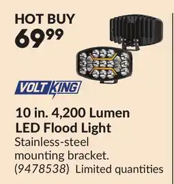 Princess Auto 10 in. 4,200 Lumen LED Flood Light offer