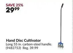 Princess Auto Hand Disc Cultivator offer