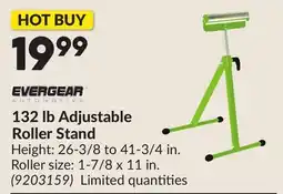 Princess Auto 132 lb Adjustable Roller Stand offer