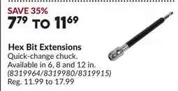 Princess Auto Hex Bit Extensions offer