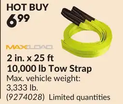 Princess Auto 2 in. x 25 10,000 lb Tow Strap offer