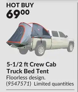 Princess Auto 5-1/2 ftCrew Cab Truck Bed Tent offer