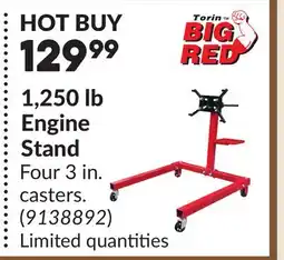Princess Auto 1,250 lb Engine Stand offer