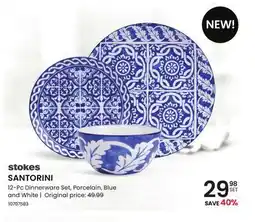 Stokes SANTORINI 12-Pc Dinnerware Set offer