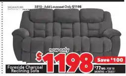 Surplus Furniture Foreside Charcoal Motion Sofa offer