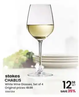 Stokes CHABLIS White Wine Glasses offer