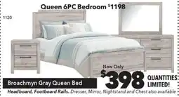 Surplus Furniture Broachmyn Grey Queen Panel Bed offer