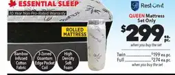 Surplus Furniture Essential Sleep Queen Mattress Set offer
