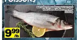 Supermarché PA BAR MÉDITERRANÉEN FRAIS NETTOYÉ | Fresh Cleaned Mediterranean Bass offer