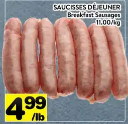 Supermarché PA SAUCISSES DÉJEUNER | Breakfast Sausages offer