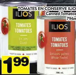 Supermarché PA TOMATES EN CONSERVE ILIOS | Canned Tomatoes offer