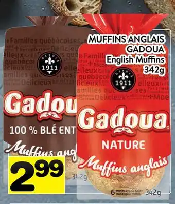 Supermarché PA MUFFINS ANGLAIS GADOUA | English Muffins offer