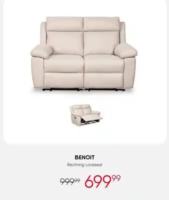 Meubles RD Benoit - Reclining Loveseat offer