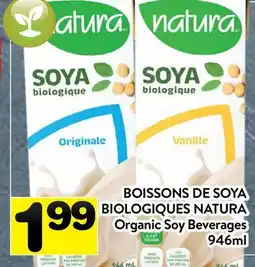 Supermarché PA BOISSONS DE SOYA BIOLOGIQUES NATURA | Organic Soy Beverages offer