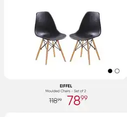 Meubles RD Eiffel - Moulded Chairs (Set of 2) - Black offer