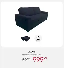 Meubles RD Jacob - Sherpa Convertible Sofa offer