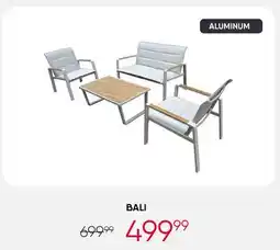 Meubles RD Bali - Outdoor Aluminum Conversation Set with Coffee Table - 4 pcs offer